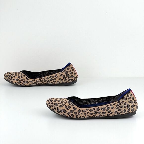 Rothy's Flats Leopard Print Flats Ballet Shoes - Picture 5 of 9